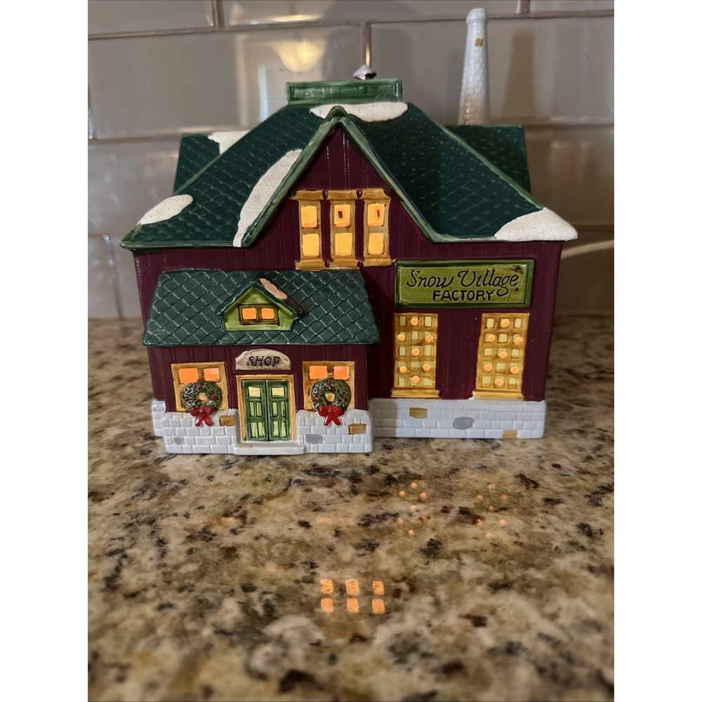 Department 56 Original 1987 Snow Village Snow Village Factory Shop Christmas